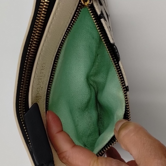 Spartina 449 Navy and Ivory Cream Printed Mini Bag - Picture 8 of 16